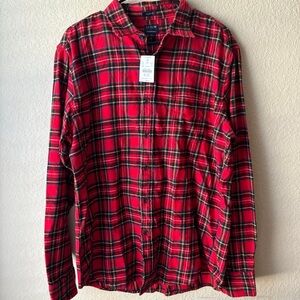 J. Crew Red Plaid Men's Shirt